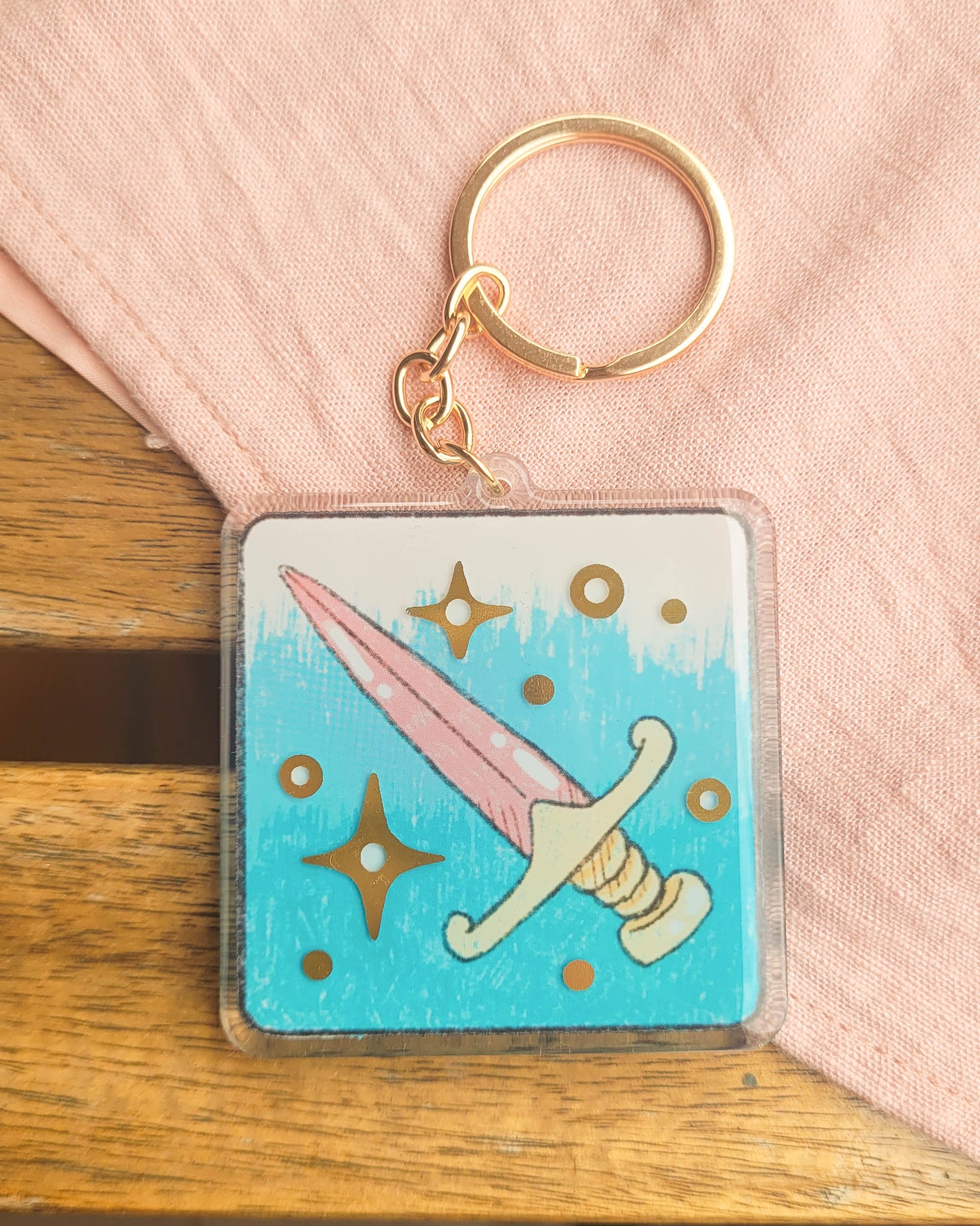 ✨ queen's sword keychain