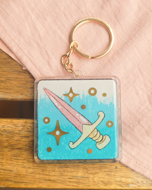 ⨠queen's sword keychain