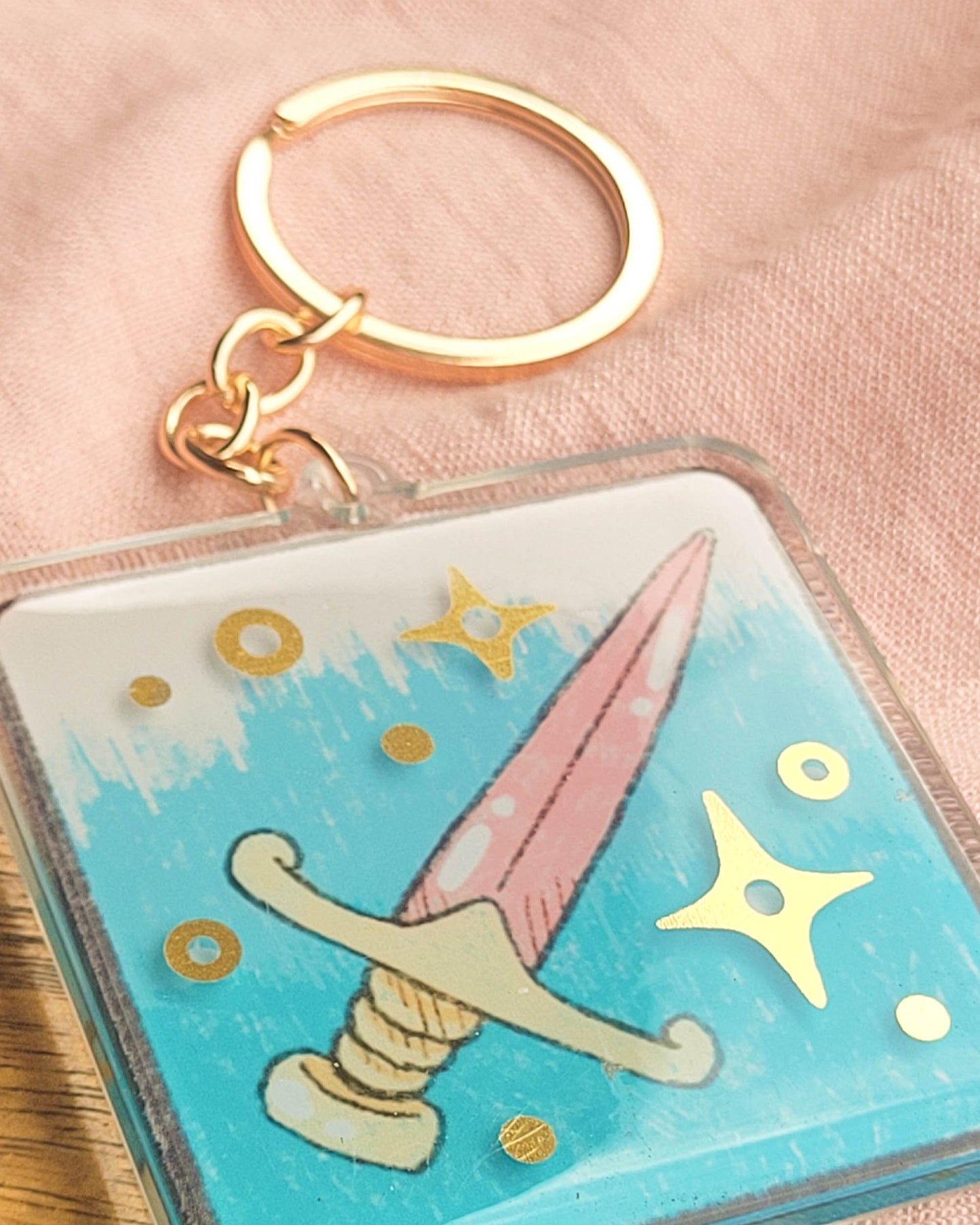 ✨ queen's sword keychain