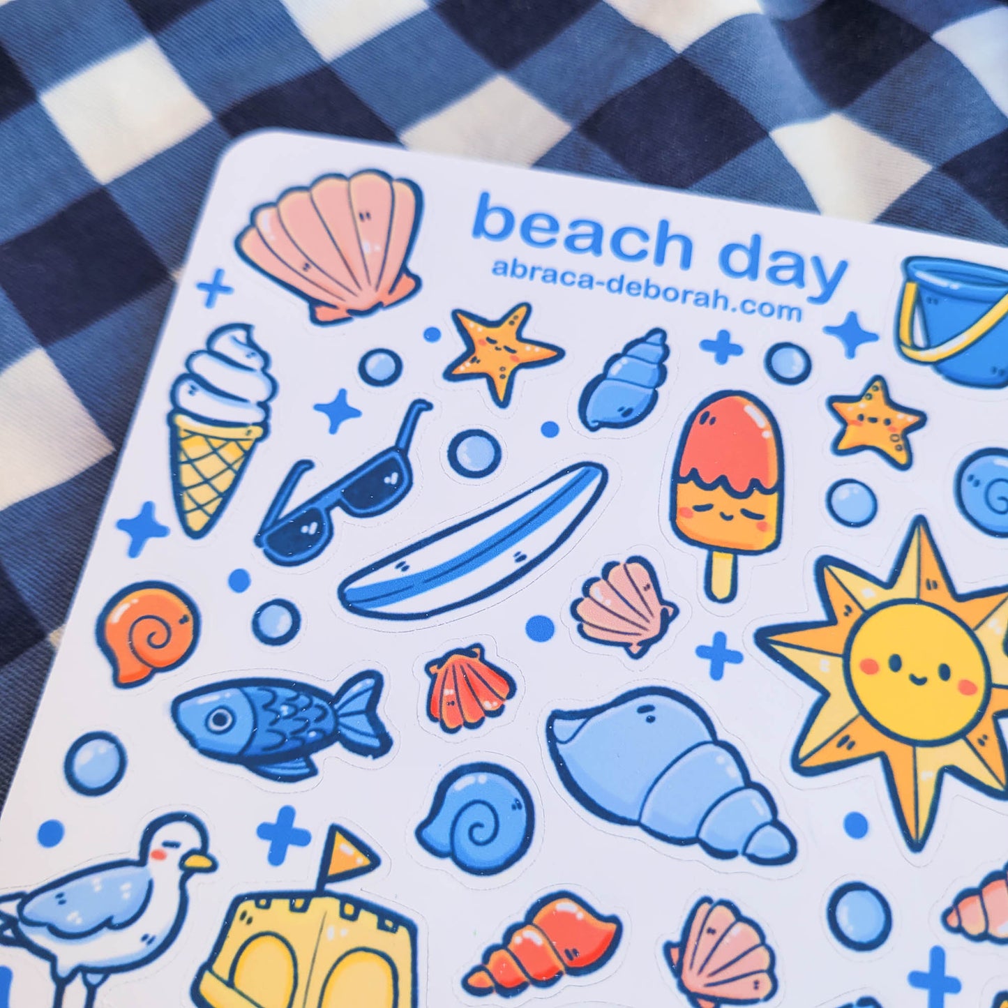 🏖️ beach day sticker sheet