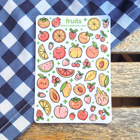 🏖️🥭 fruits sticker sheet