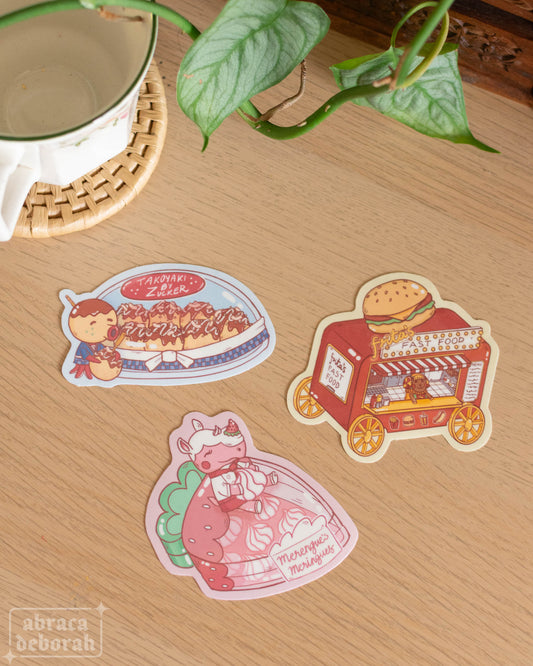 🏝️ animal food stickers