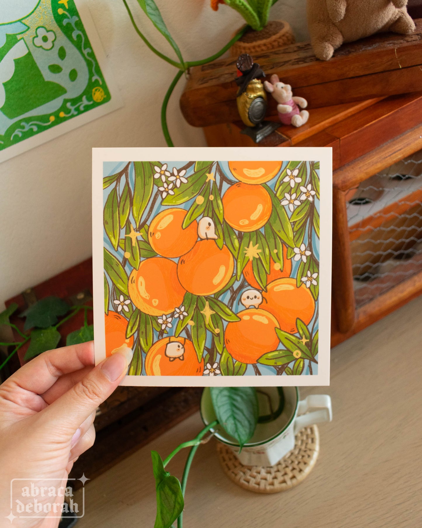 🍊 smell of citrus square print