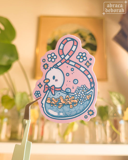 ⨠ducky bath bag sticker
