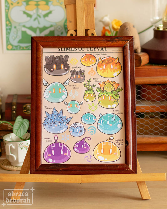 π« slimes of teyvat print
