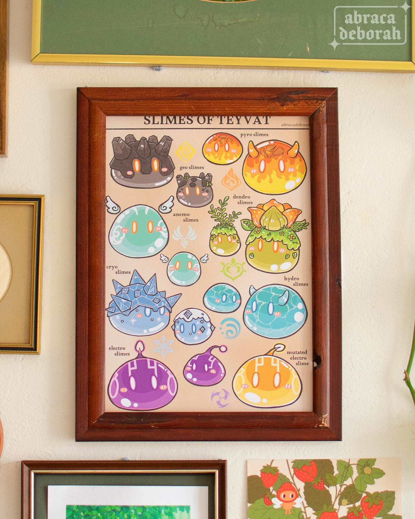 π« slimes of teyvat print