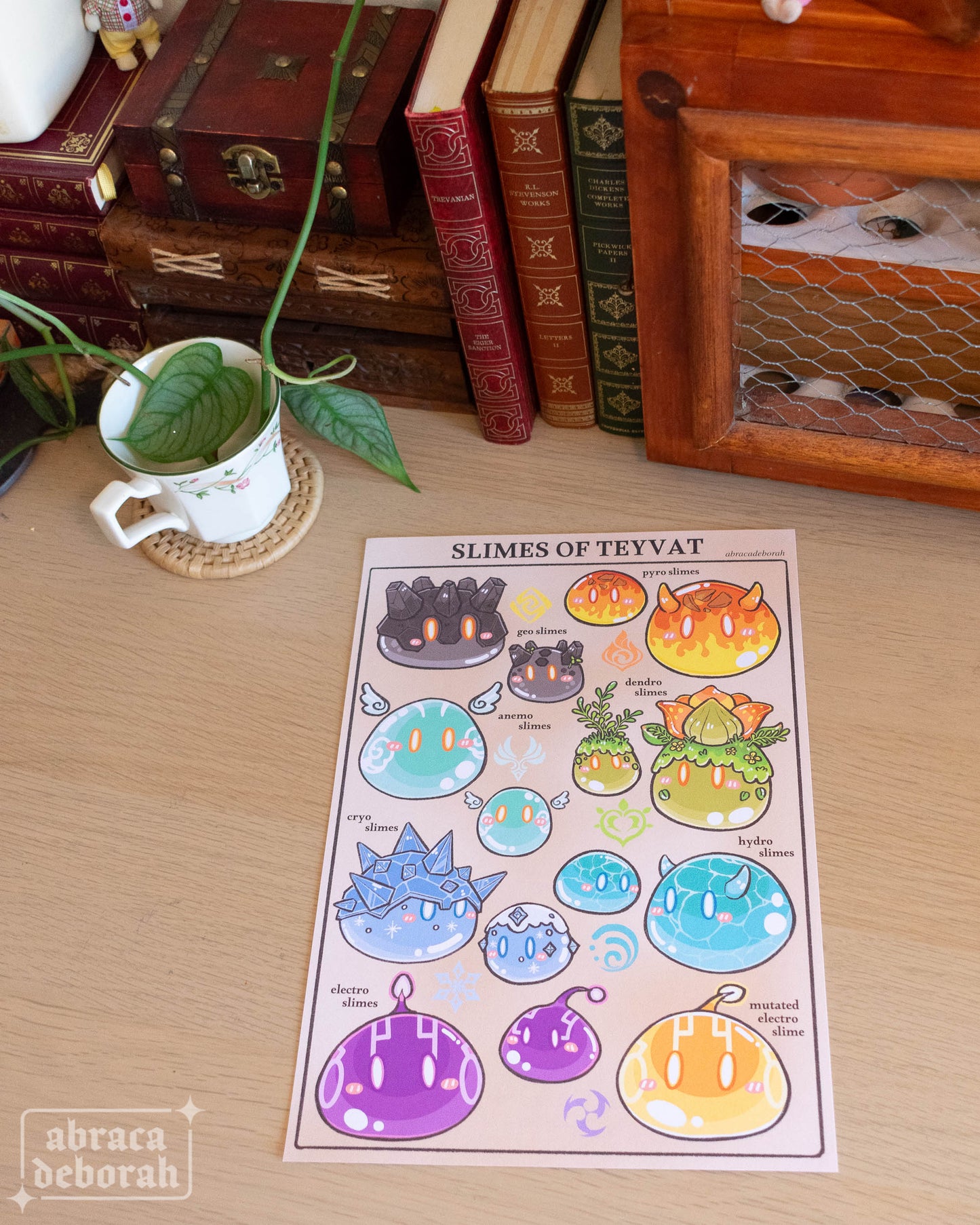 π« slimes of teyvat print