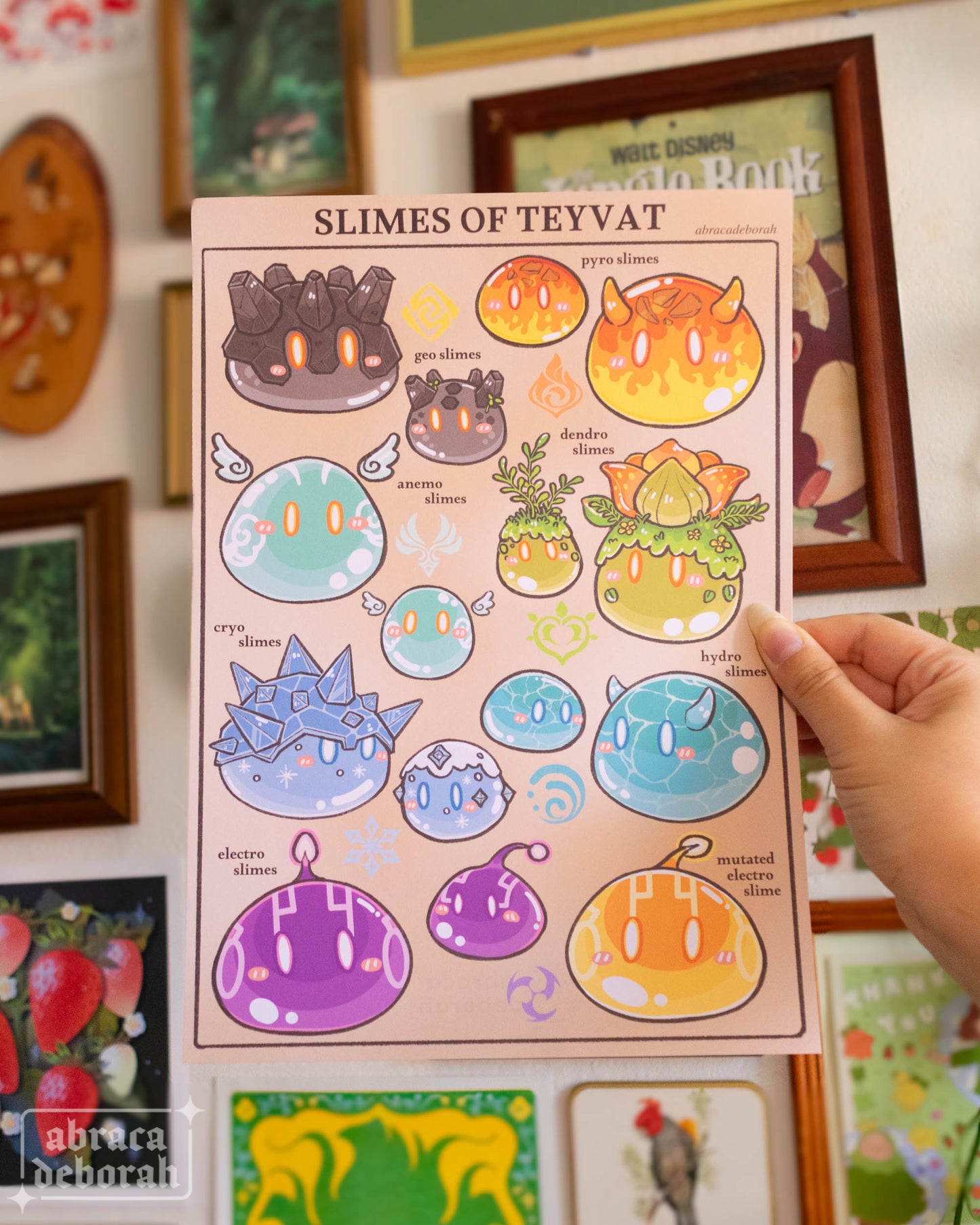 π« slimes of teyvat print