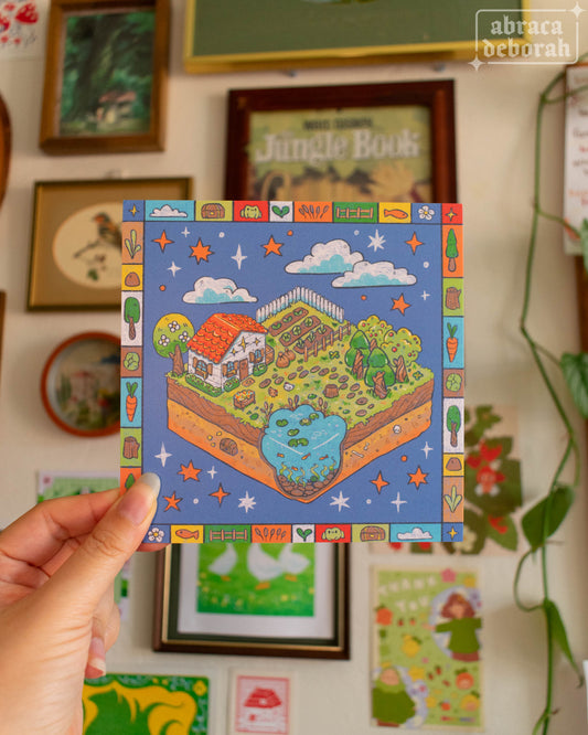 ✨ slice of home square print