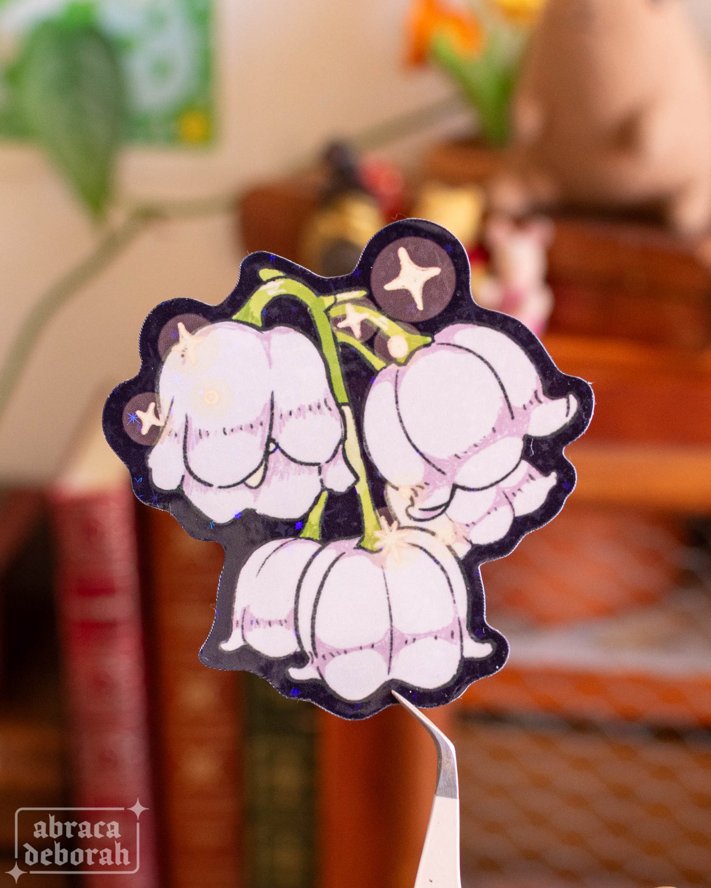 ✨ lily of the valley holo sticker