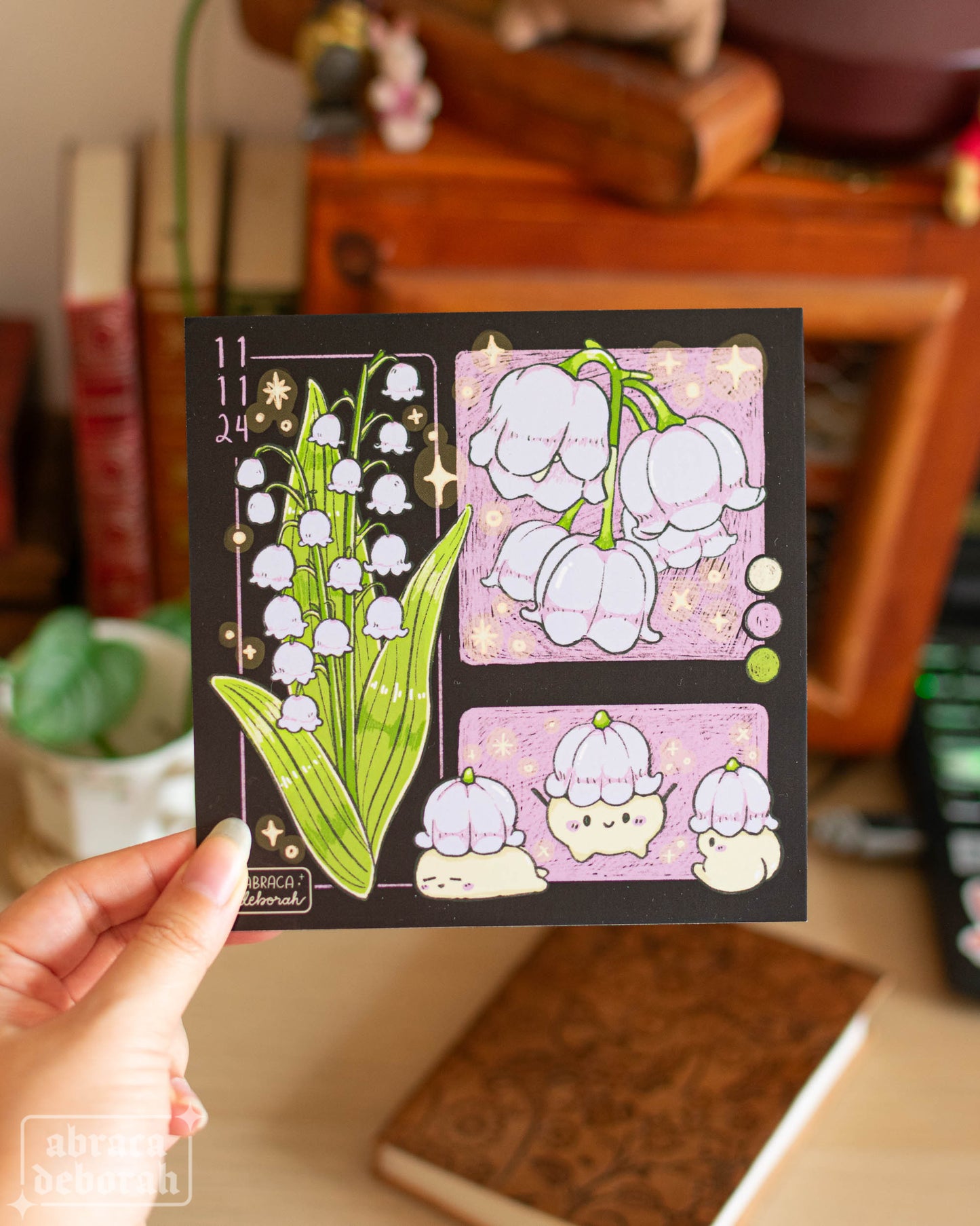 🪻 lily of the valley square print