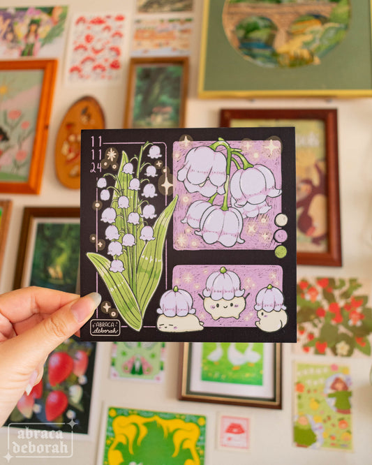 🪻 lily of the valley square print