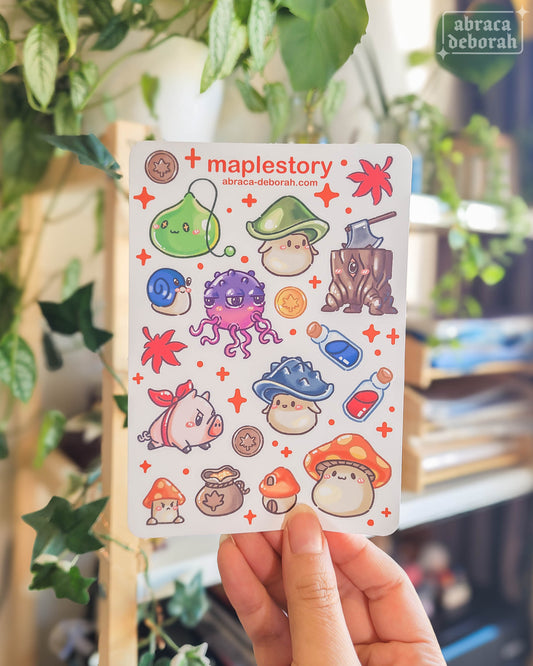 đ maple monsters 1 sticker sheet
