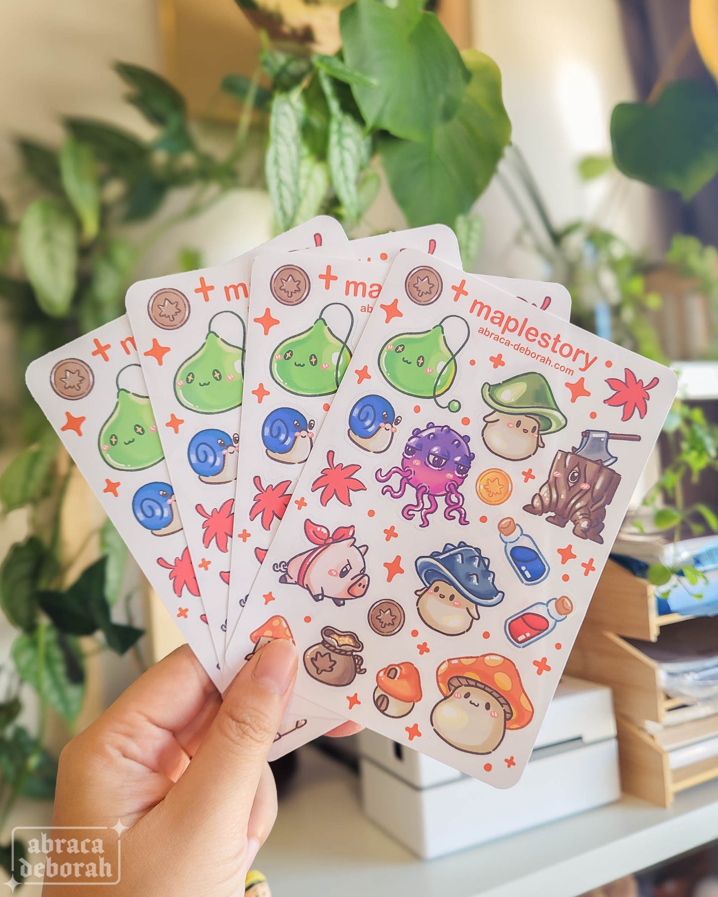 🍁 maple monsters 1 sticker sheet