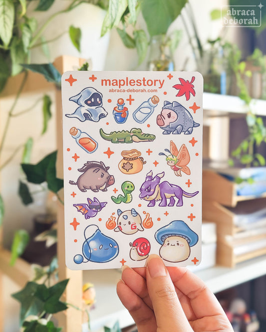 đ maple monsters 2 sticker sheet