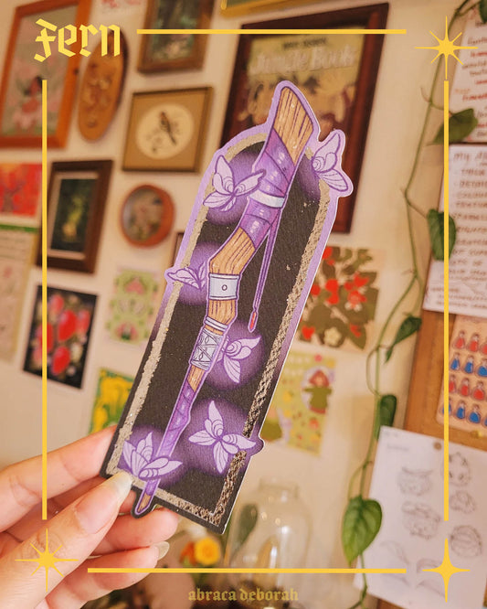 π¦ purple butterflies foil bookmark