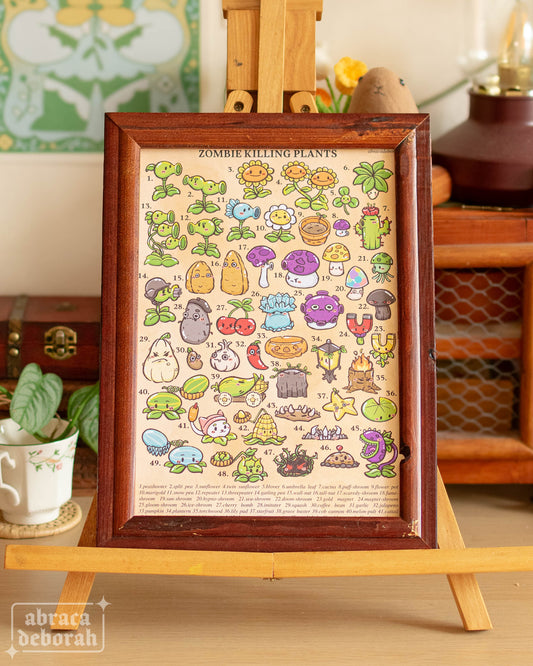 π« zombie killing plants print