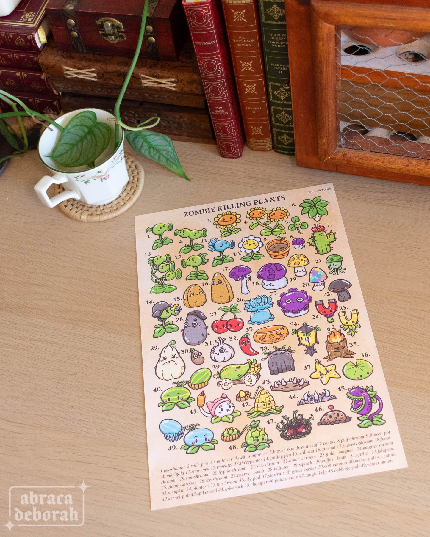 π« zombie killing plants print