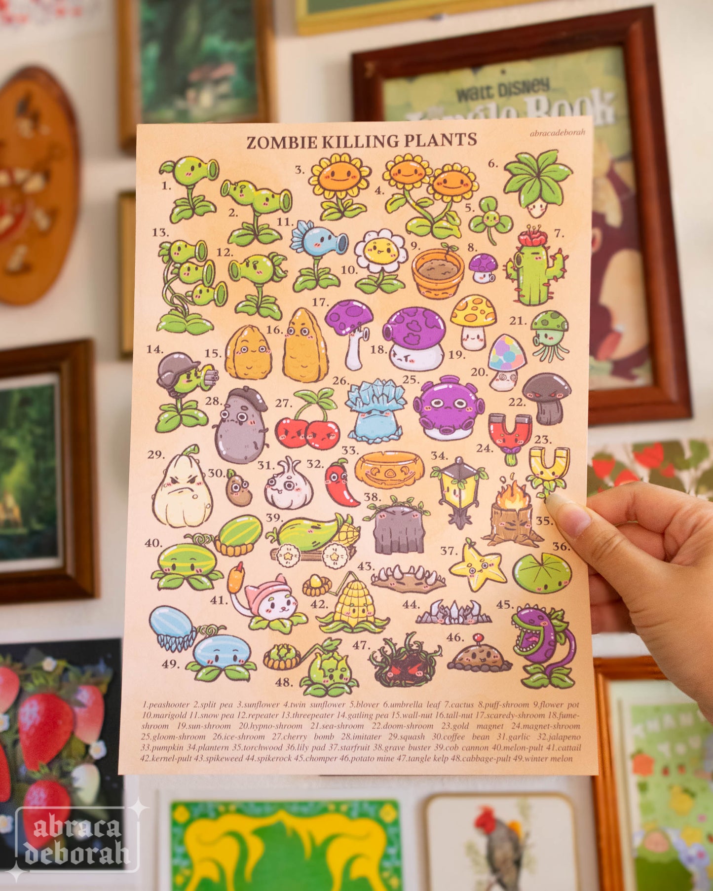 π« zombie killing plants print