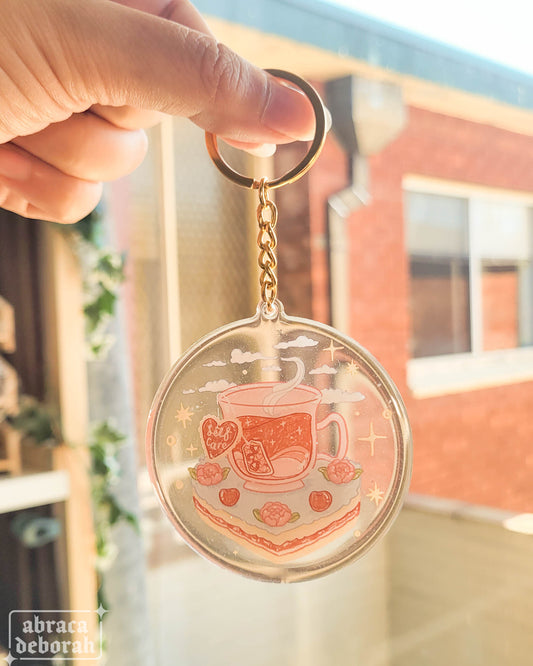 ✨ cup of self-care keychain