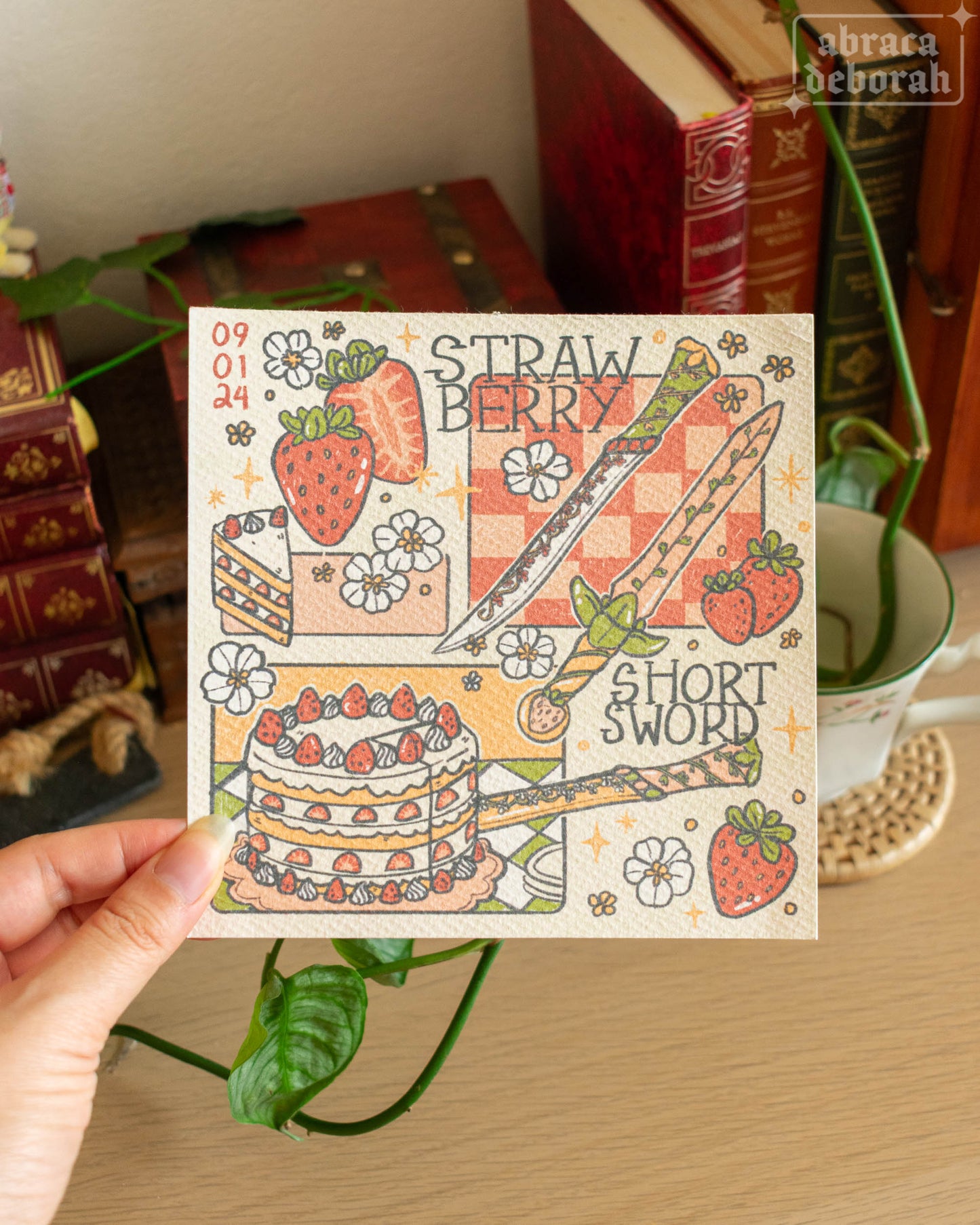 ✨ strawberry shortsword print