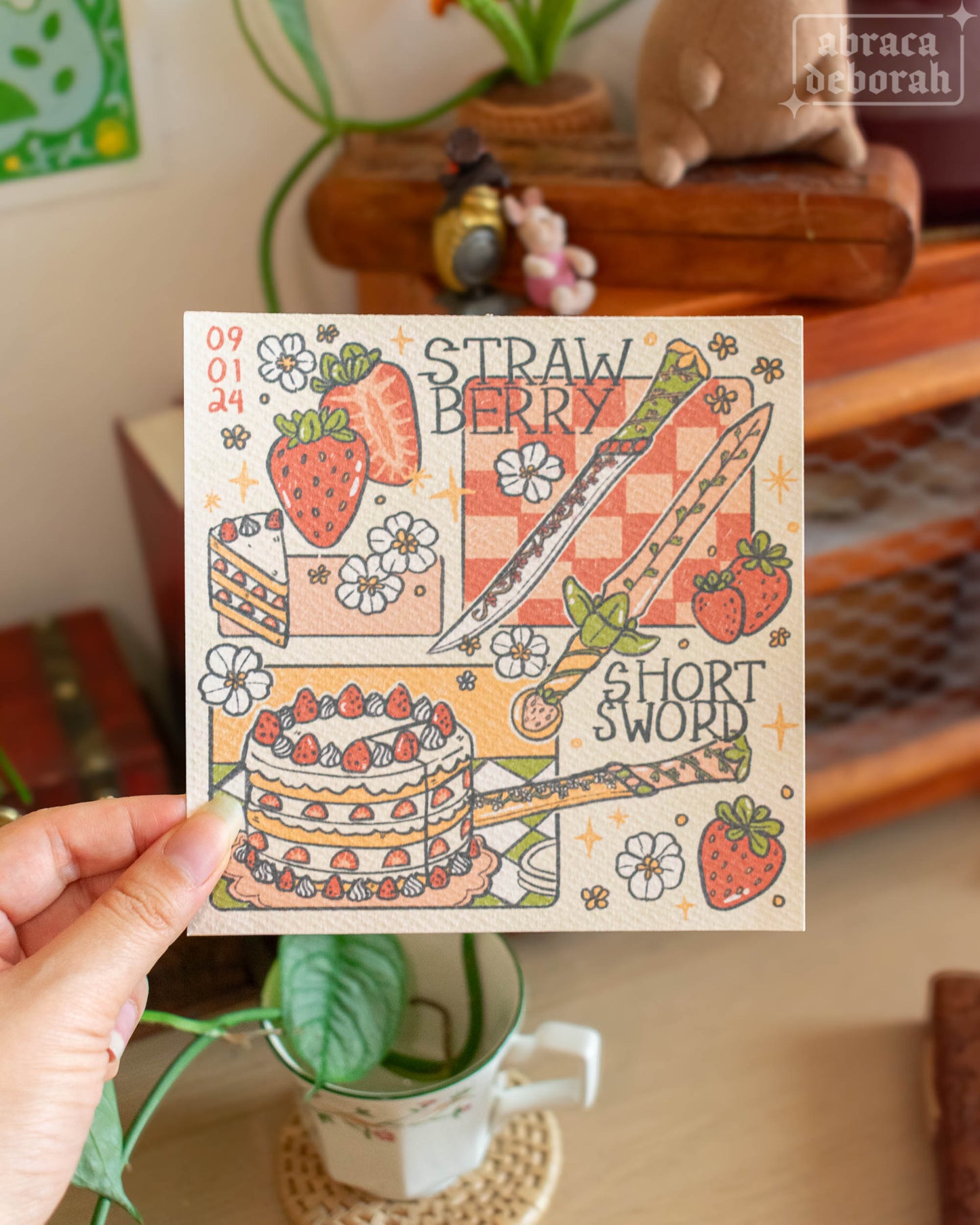 ✨ strawberry shortsword print