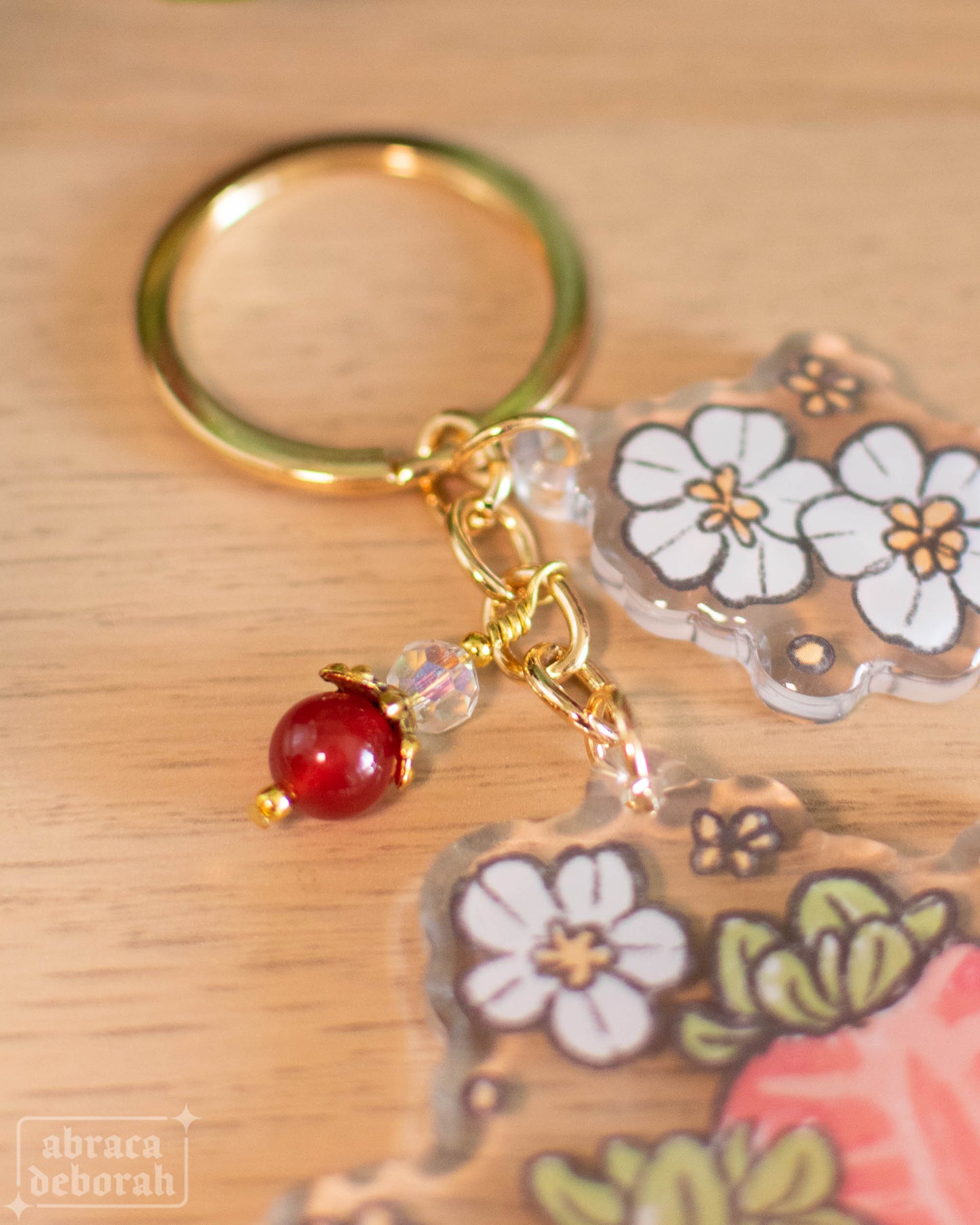 ✨ strawberries keychain