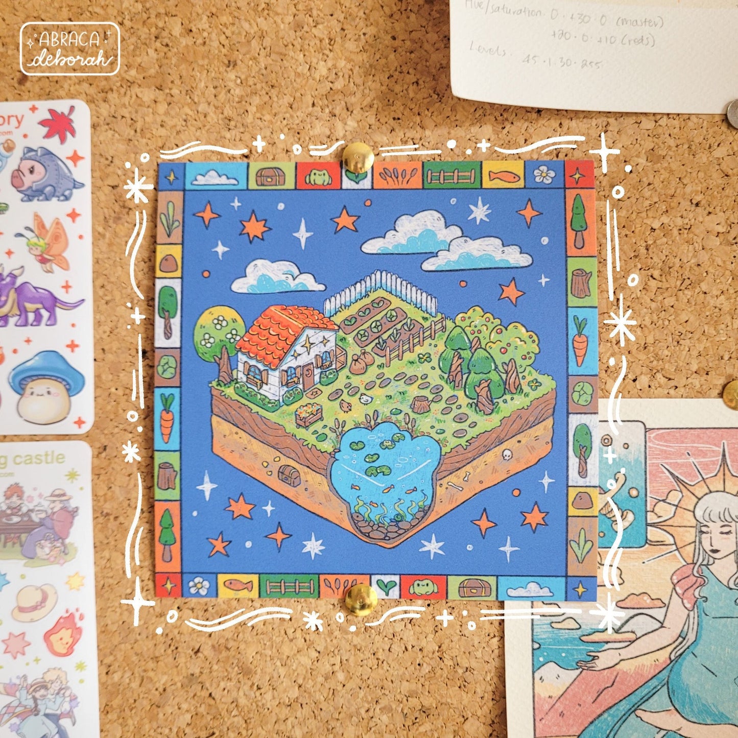 ✨ slice of home square print