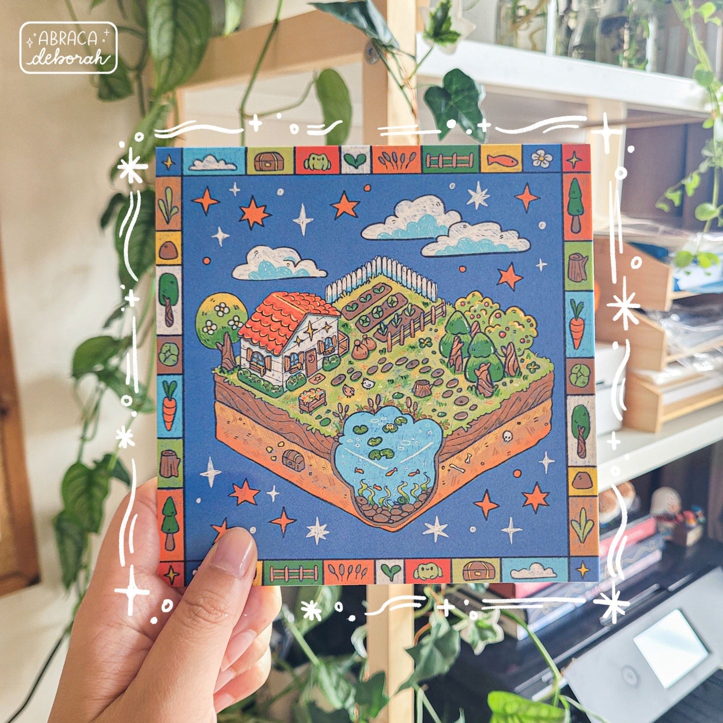 ✨ slice of home square print