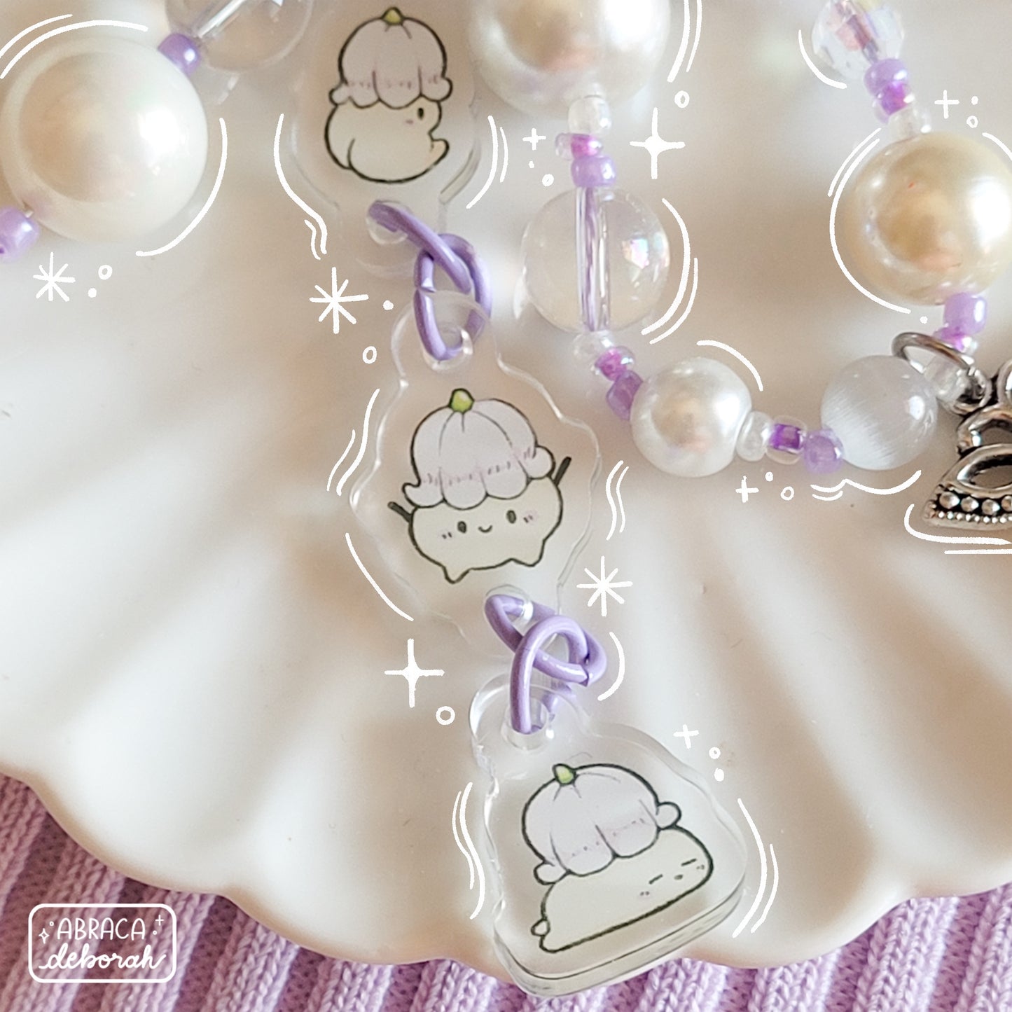 β¨ lily of the valley sprites keychain