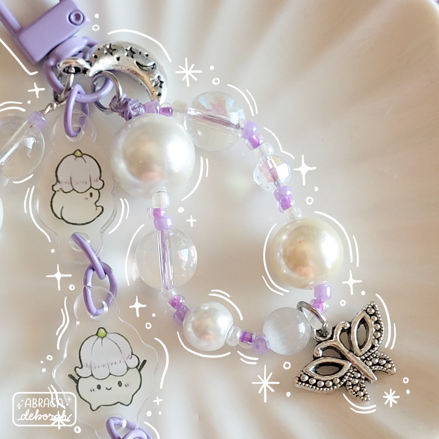 β¨ lily of the valley sprites keychain