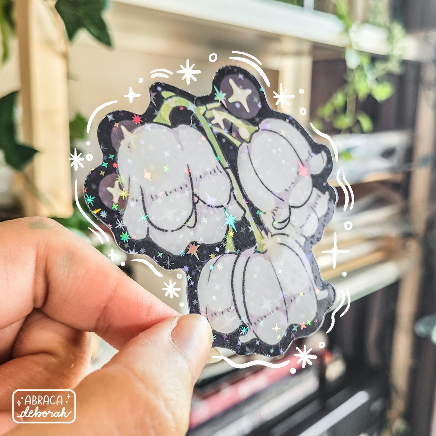 ✨ lily of the valley holo sticker