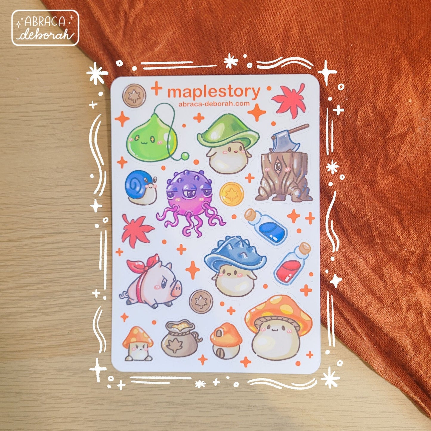 🍁 maple monsters 1 sticker sheet