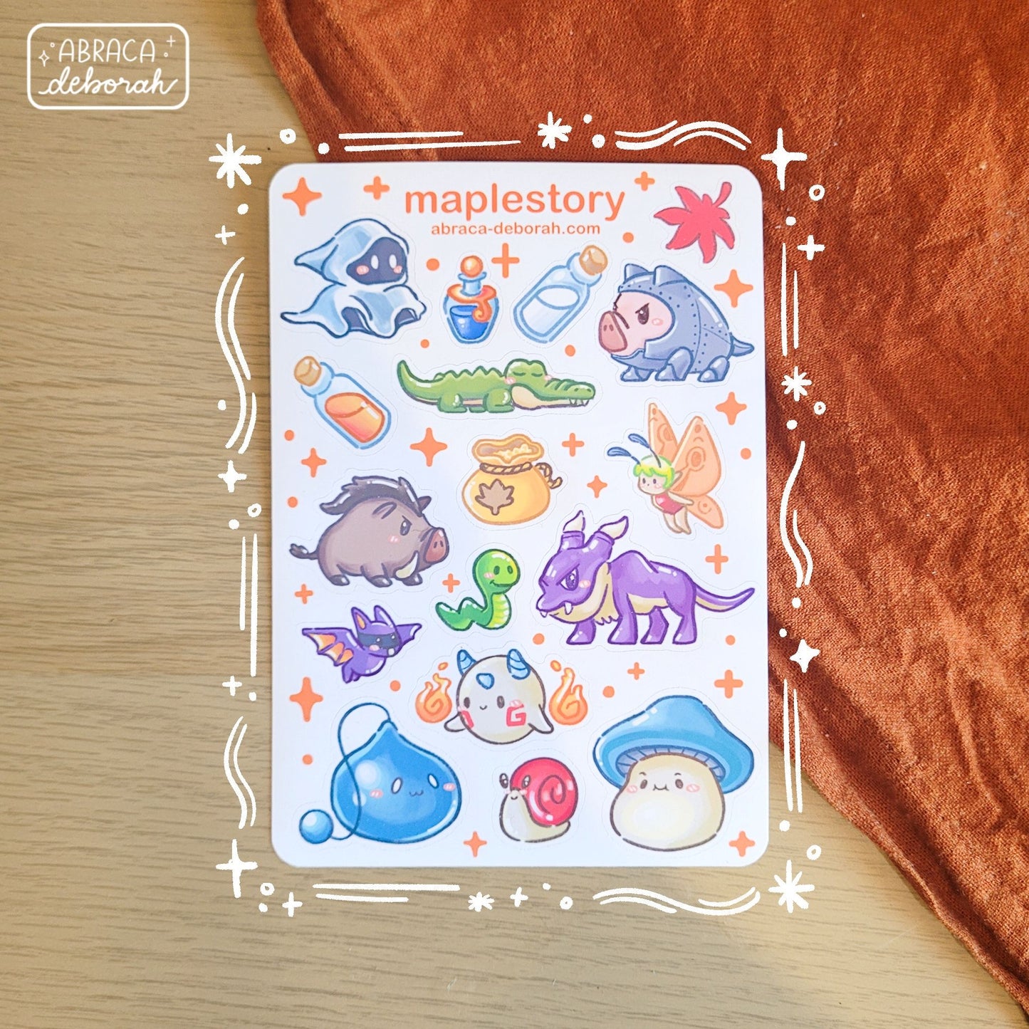 🍁 maple monsters 2 sticker sheet