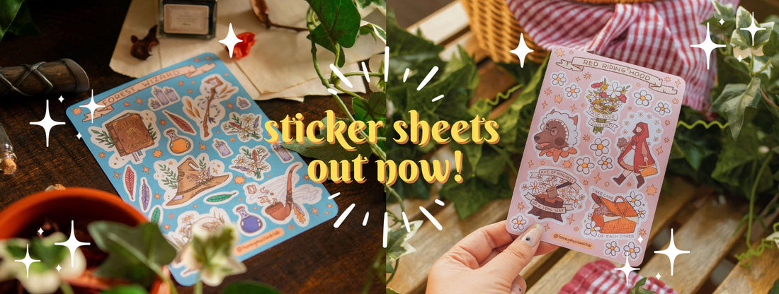 🍯 sticker sheets out now 🍯