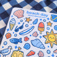 🏖️ beach day sticker sheet