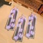 🦋 purple butterflies foil bookmark