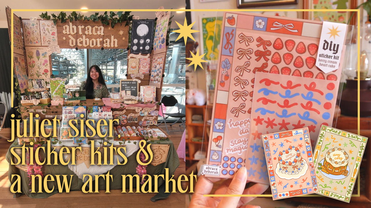 Load video: YouTube video from Abracadeborah - new cutting machine, new products &amp; hoji tart market / yappy studio vlog (things r going wrong)