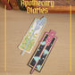 🍵 floral hairpin luna moths foil bookmark
