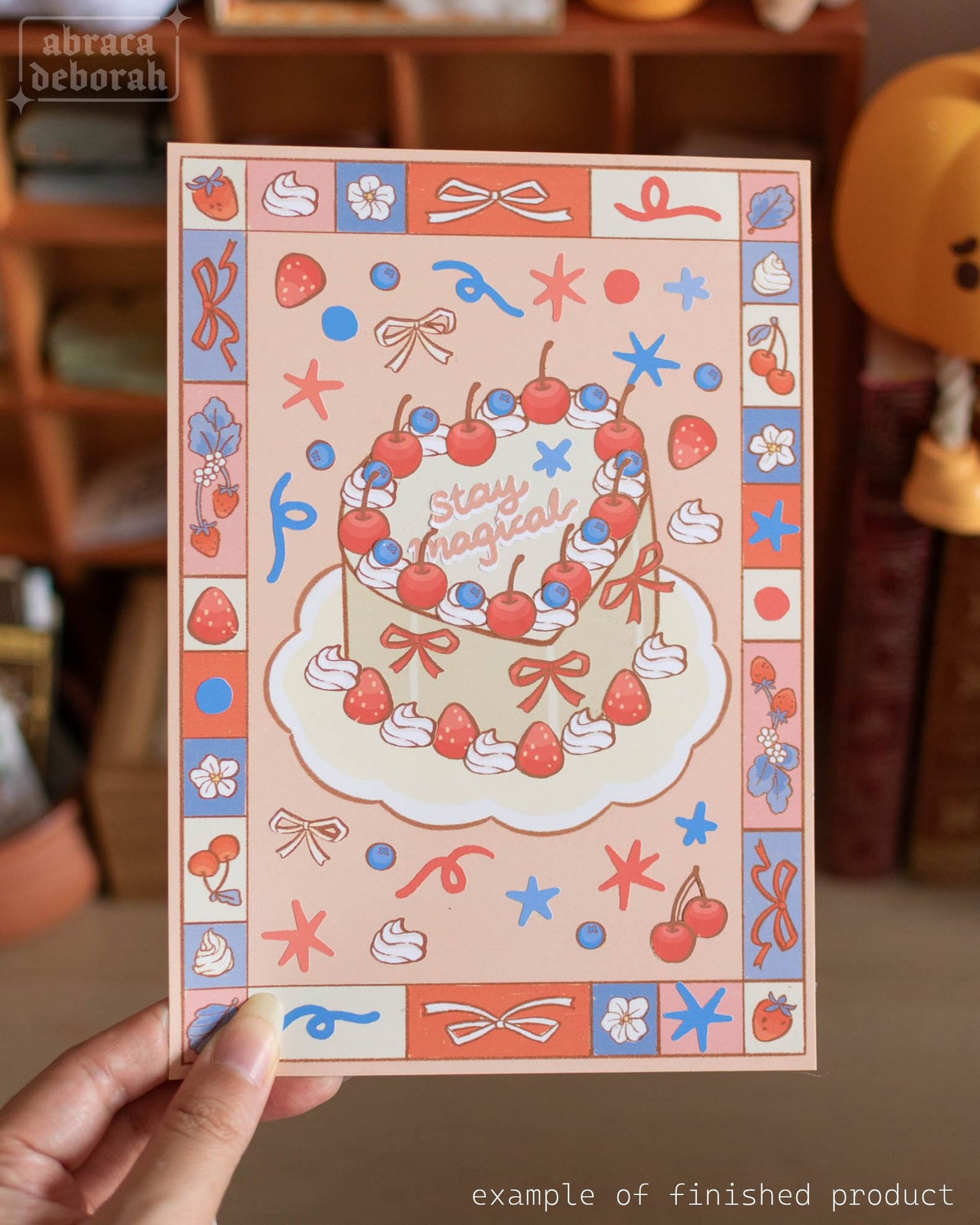 🌼 decorate your own berry heart cake