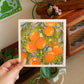 🍊 smell of citrus square print