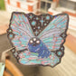 🌕 luminous moth holo sticker
