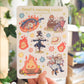 🪶👒 castle friends sticker sheet