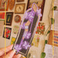 🦋 purple butterflies foil bookmark