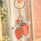 ✨ strawberries keychain