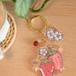 ✨ strawberries keychain