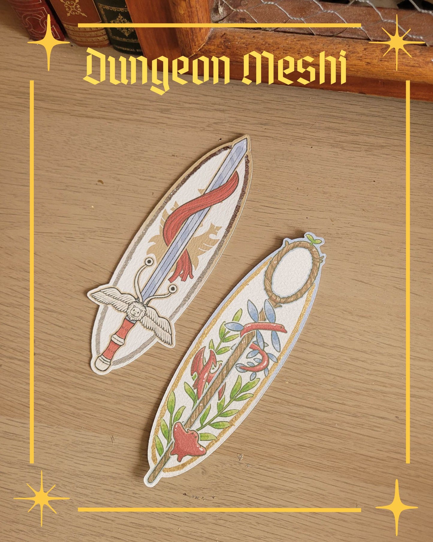 🍽️ living sword foil bookmark