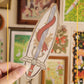 🍽️ living sword foil bookmark