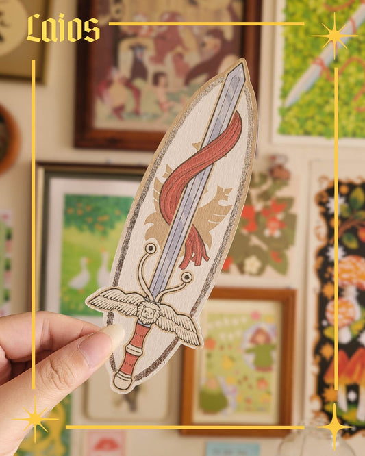 🍽️ living sword foil bookmark